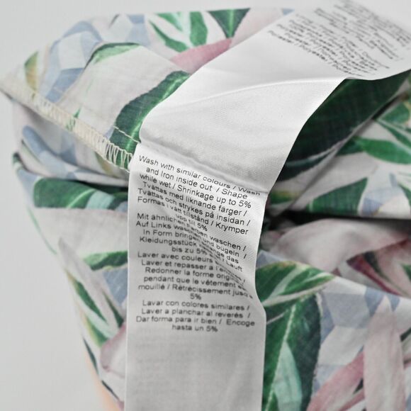 INWEAR by HELENA Skirt Women Sz 14 Tropical Geometric Print Elastic Waist A Line - Picture 10 of 12